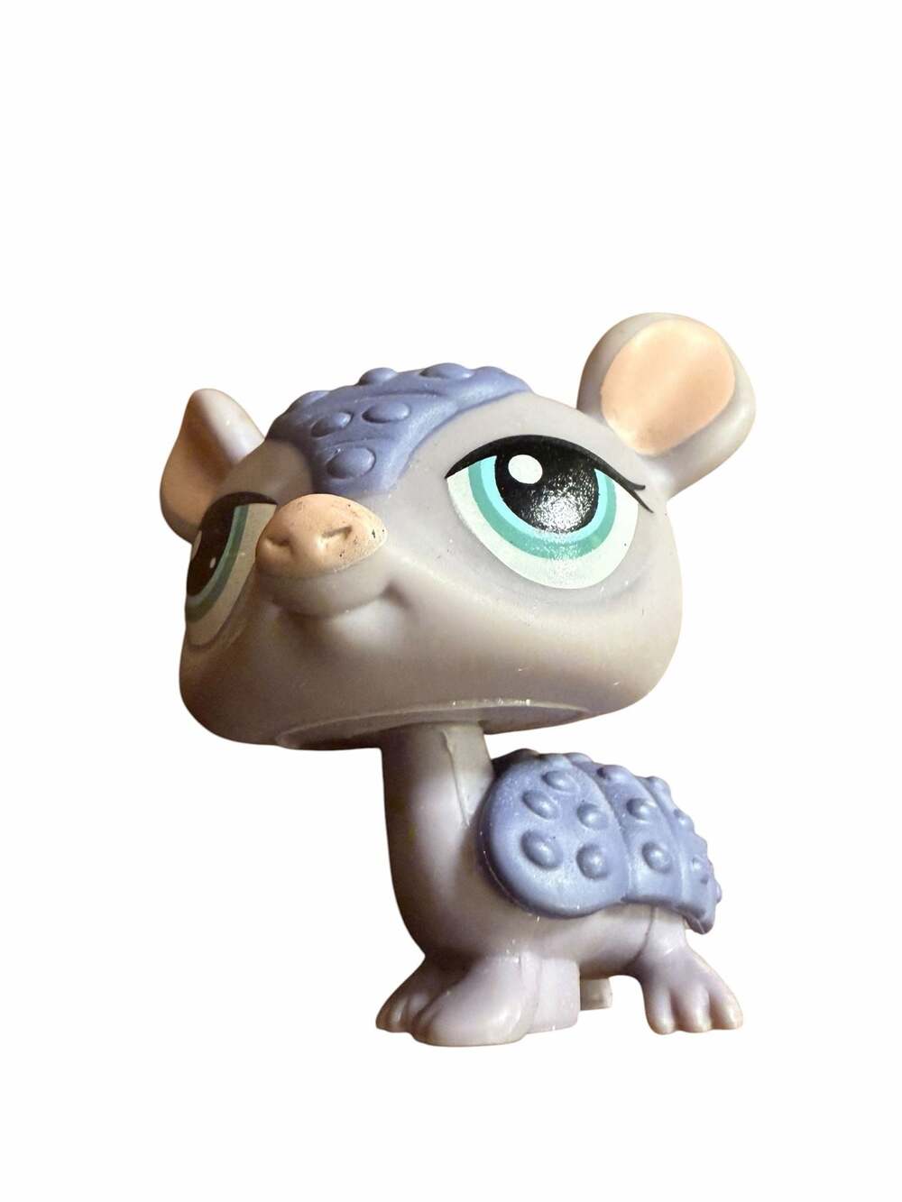 Littlest Pet Shop LPS #1454 Purple Armadillo Hasbro 2006